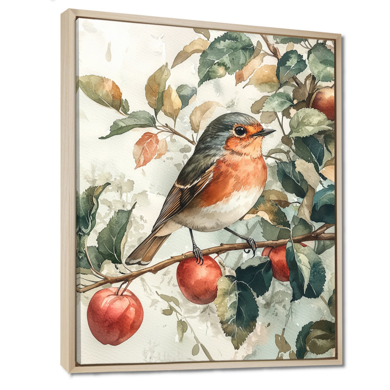 Lattimer - Animals Canvas Wall Art, Impression encadrée flottante, Crème, crème, H 20 po x l 12 po