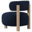 Fauteuil d'appoint à dossier demi-tonneau Contemporary Modern-724018232