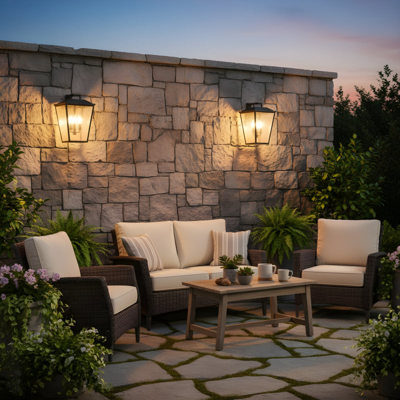 Kennewick Outdoor Fixture With Clear Seeded Shade, Antique Bronze, 16.5" H x 10.75" W x 12.375" D, 3 Lights