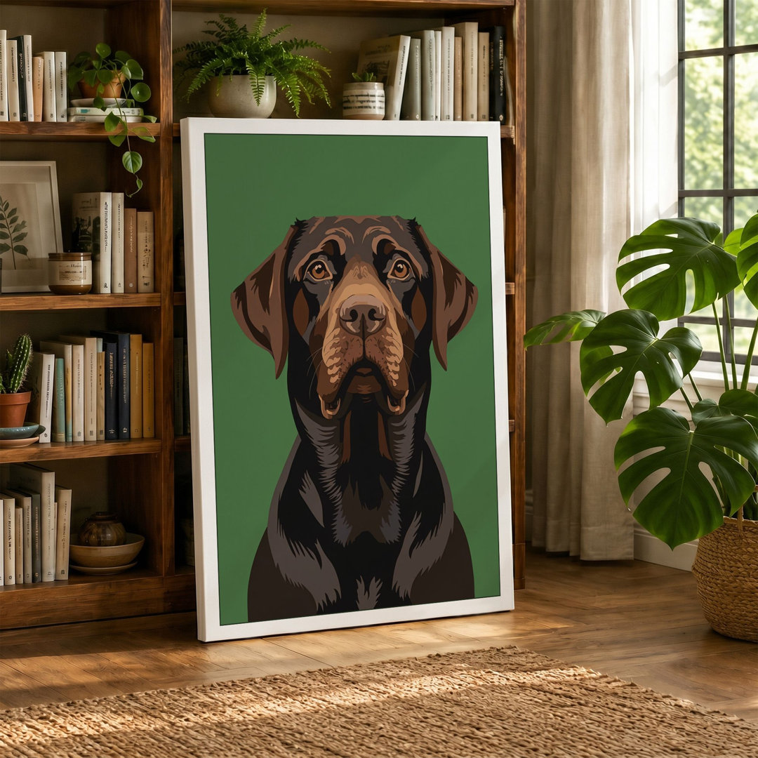 Labrador Retriever Portrait Modern - Wrapped Canvas