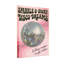 Mode, fond rose, boule disco, étincelle, musique magique-531318051