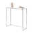 Chrome / White Glass