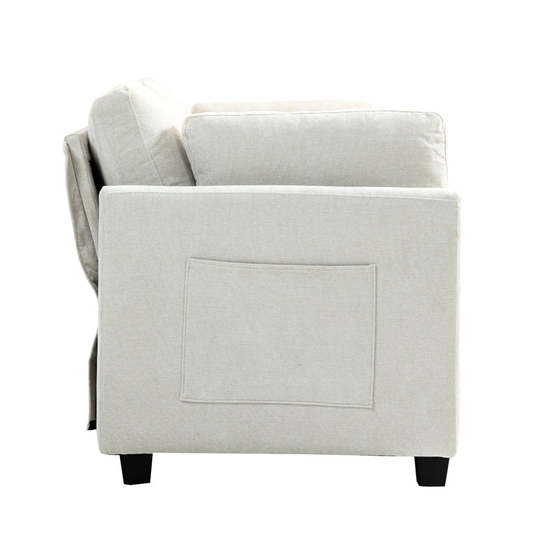 Canapé en chenille de 109,36 po x 32,45 po 3 - rehausse le tissu d'ambiance de la maison pour ajouter de l'élégance à l'espace