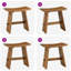 Solid Wood Accent Stool