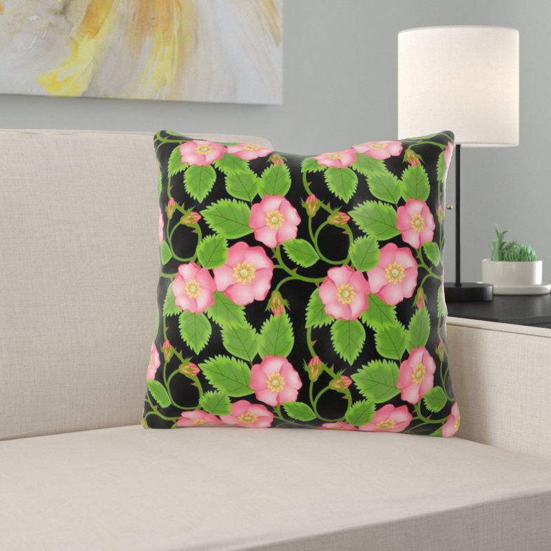 Coussin roses, Intérieur