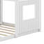 Lit superposé en bois, lit mezzanine avec maisonnette, maison de campagne, échelle et garde-corps-1026610911