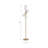 Modern Metal and Glass Floor Lamp with Iron Frame and Vertical Rod Design Featuring Spherical Globe Shades and Contemporary Minimalist Structure for Living Room or Office Lighting