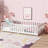  Bed with Fence ,Rubber Wood Floor Bed with Safety Guardrails-41991316-45026230