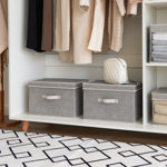 Storage Fabric Rectangle Decorative Bin
