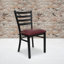 Chaise de restaurant en métal à dossier échelle Promercel Hercules de Prompton