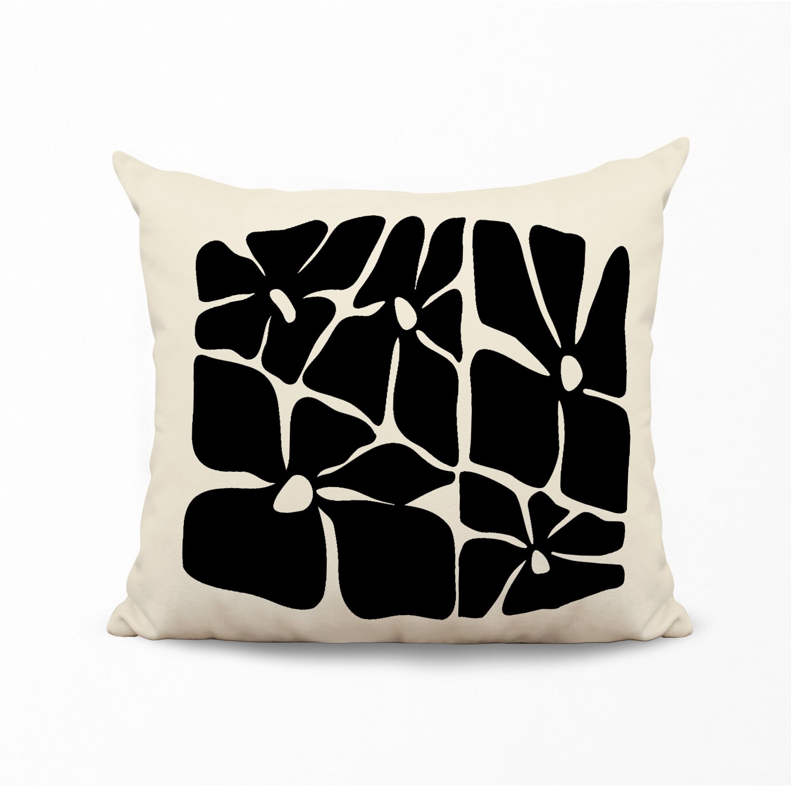 Polyester Throw Pillow, 19W" x 19H", Black