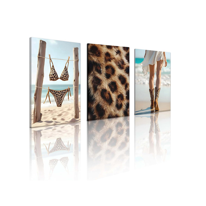 3 Piece Wrapped Canvas Wall Art, 40cm H x 30cm W