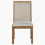 Chaise d'appoint rembourrée Natural Brown (ensemble de 2)