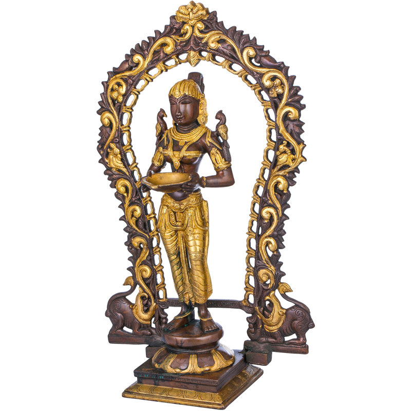 Figurine Deepalakshmi décorée Prabhawali