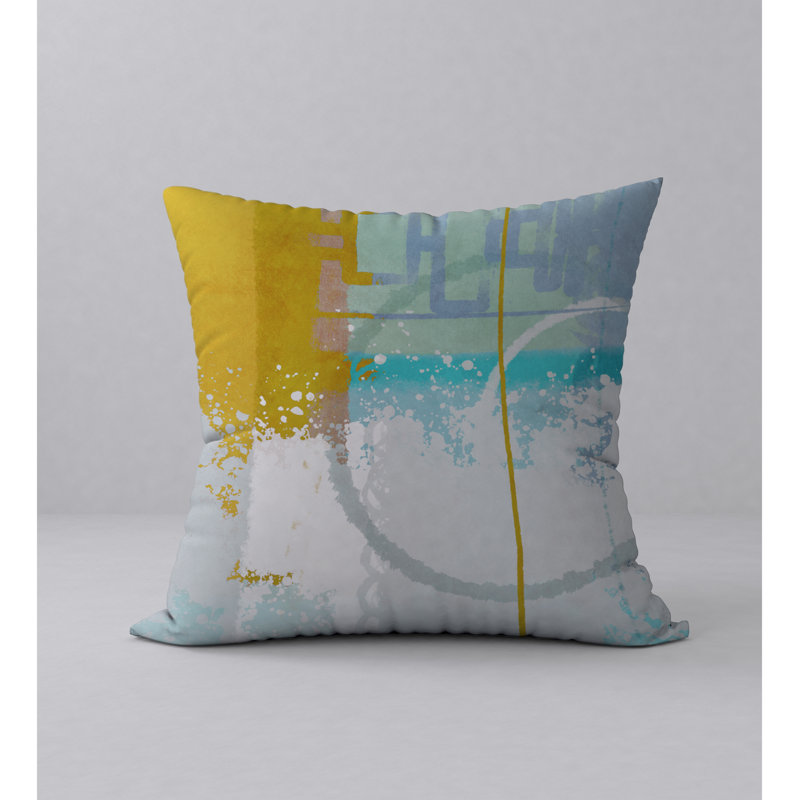 Coussin décoratif abstraite, 24" X 24"