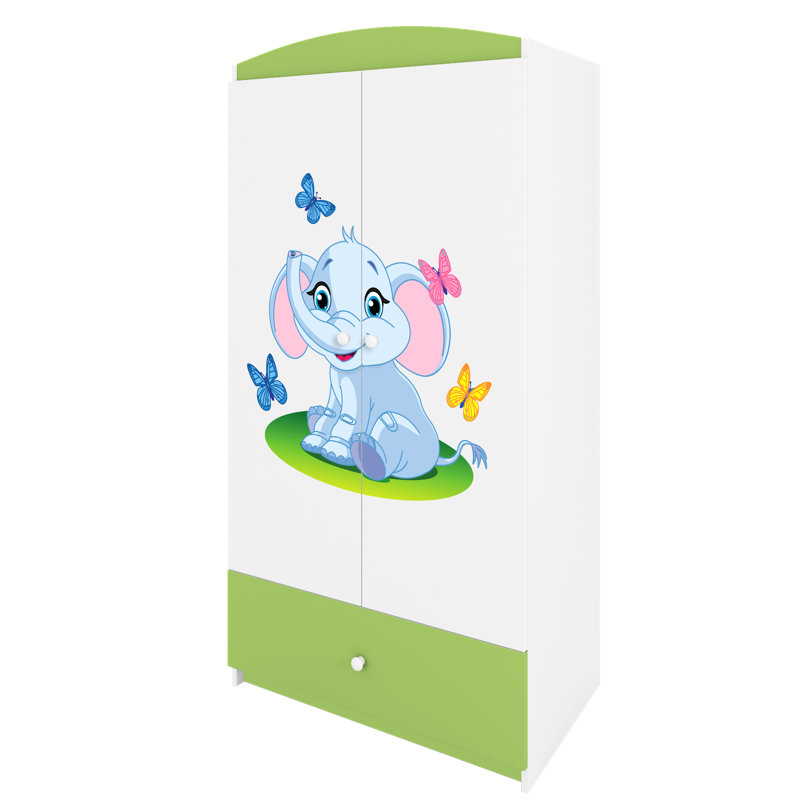 Cicero 2 Door Wardrobe, Lime Green