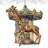 Carousel Giraffe Wooden Ornament