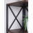 Walnut Black Corner Bookshelf