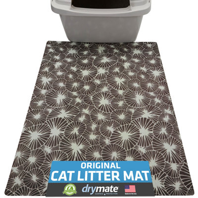 Original Cat Litter Mat, Contains Mess from Box, Protects Floors, Urine-Proof, Machine Washable, Soft on Kitty Paws, Absorbent, Waterproof (20”x28”) (Kahopo) (USA Made)