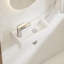 Lavabo de salle de bain mural rectangulaire en céramique blanche 14 "x 7" Eridanus Turner