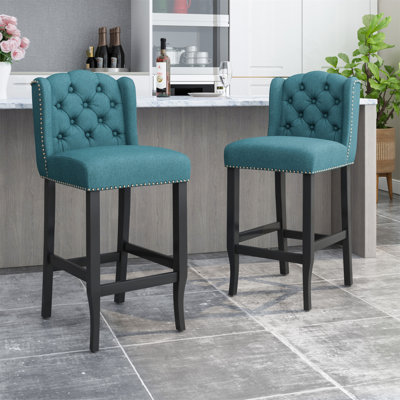 Ensemble de 2 tabourets de comptoir à oreilles capitonnés 31 po Vienna