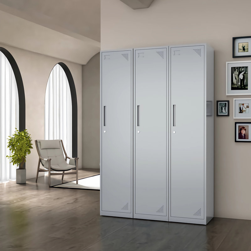 Casier de 15 po de largeur, gris
