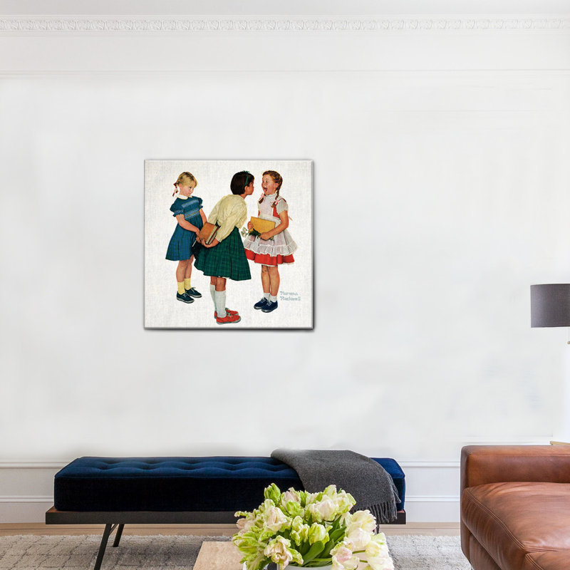 Dentino Mancante by Norman Rockwell - No Frame Print on Canvas