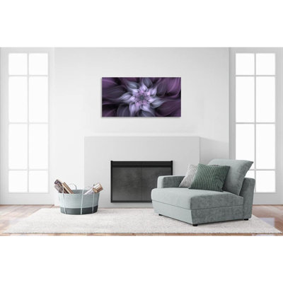 1 Panel Bauhinia Chinese Redbud Purple Flower Plant Botany Picture Flower Artwork on Canvas Stretched and Framed 24x48 inch Print Home Decor Living Room Bedroom Wall Art Hanging
