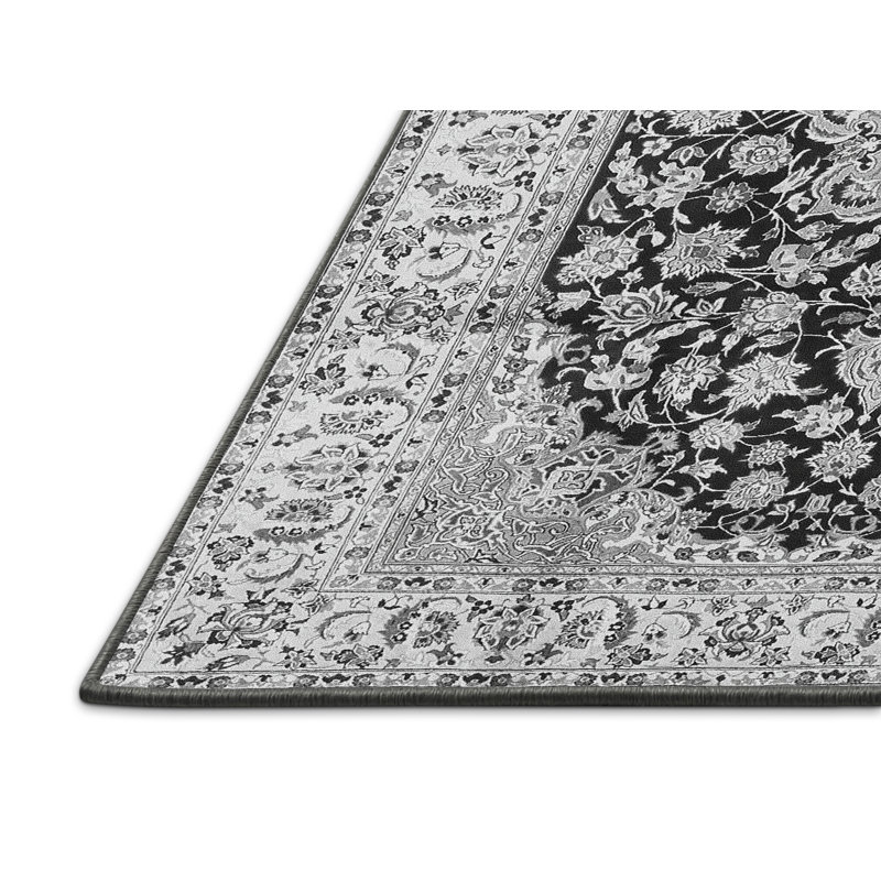 Tapis gris traditionnel Traditional 3907, Rectangle 2 pi x 3 pi