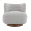 Fauteuil d'appoint en tweed Lisa