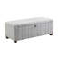 Banc rembourré polyvalent en mousse avec boucle gris avec revêtement en contreplaqué et option de rangement-529131128
