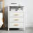 Nightstand With 3 Drawers & Open Shelf, Bedside Table, End Table For Bedroom Or Living Room