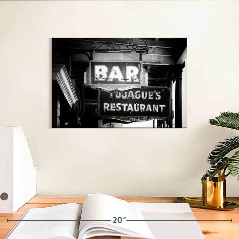 Enseigne de bar Tergel Nola, H 8 po x l 12 po