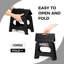 Black Foldable Step Stool