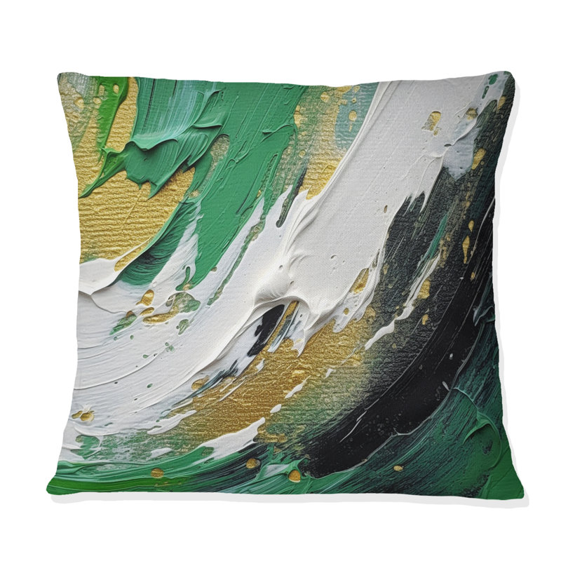 Cosmic Whirlpool - Abstract Spirals Printed Throw Pillow