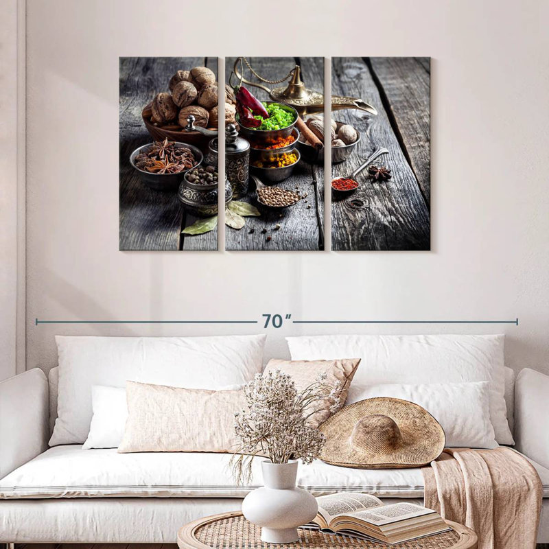 Yarlin Turkish Spices And Herbs, 28" H x 45" W