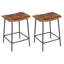Reza 24" High Leather Tufted Bar Stool-1968756534