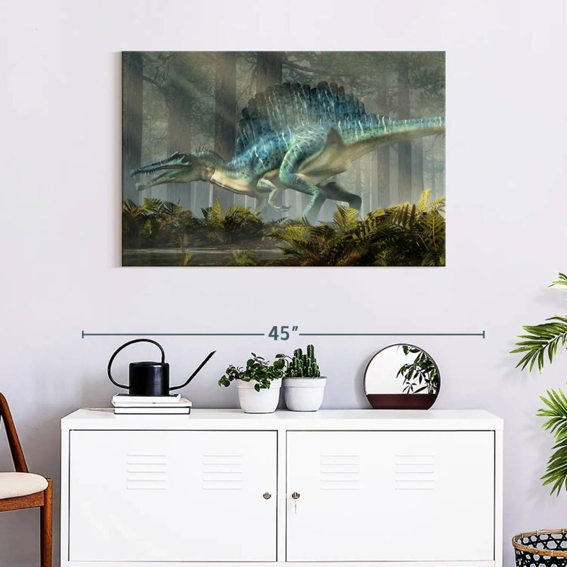 Spinosaurus panoramique Crowle, H 24 po x l 36 po