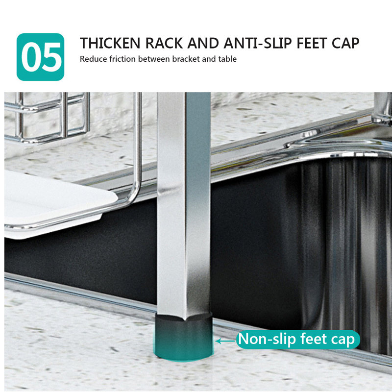Stainless Steel Over The Sink Dish Rack
