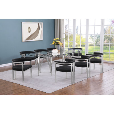 Grandeur Tempered Glass Dining Set