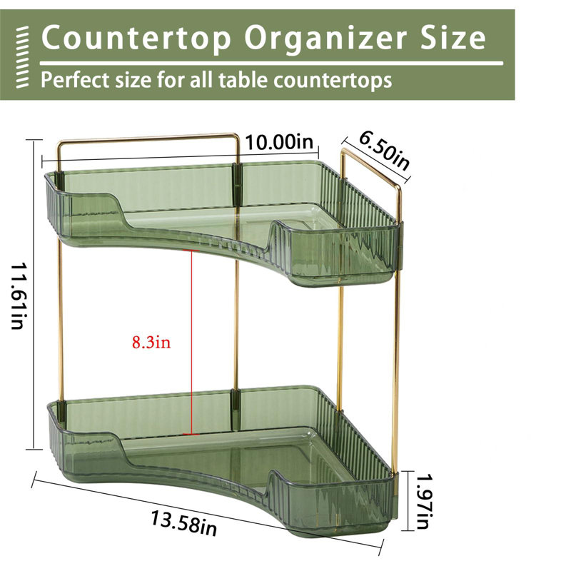 Nacirema Bathroom Tray, Green