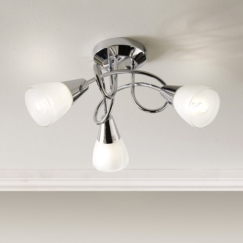 Dione Glass Semi Flush Mount