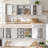 78.6"W Laundry Room Cabinets Shelves Set