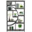 69" Geometric Bookcase with 9 Open Shelves