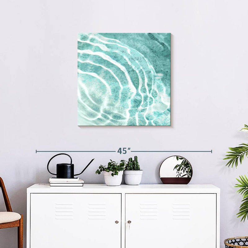Gillard Aqua Ripple Reflection II, 24" H x 24" W