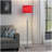 63"In Red Roses In Bloom Acrylic/Metal Floor Lamp-543902736