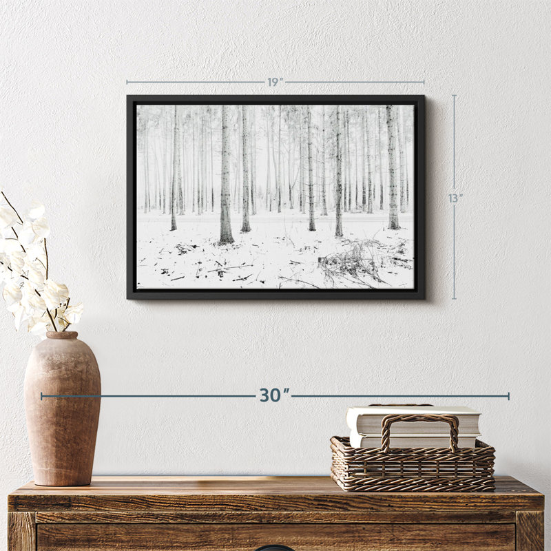 Impression sur toile Langenargen Winter Forest, H 13 po x l 19 po