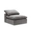 Canapé modulaire en lin avec repose-pieds Naveen