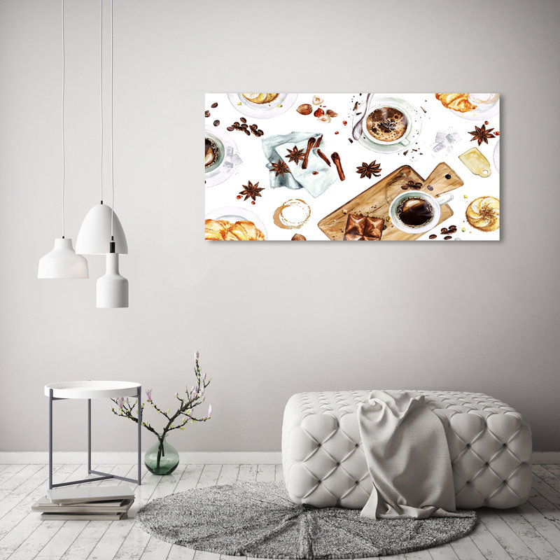 Morning Coffee - Wrapped Canvas Print