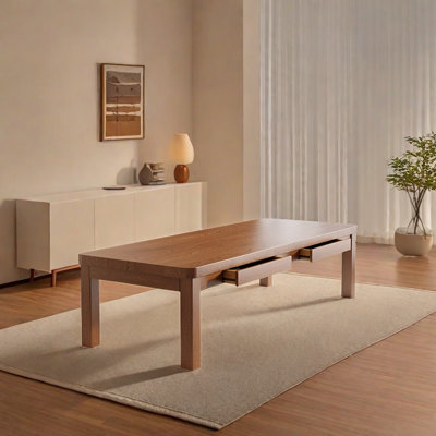 Sair Ash Solid Wood Dining Table